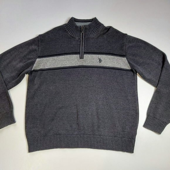 U.S Polo Assn. Vintage Knit 1/4 Zip Turtleneck - Picture 2 of 15